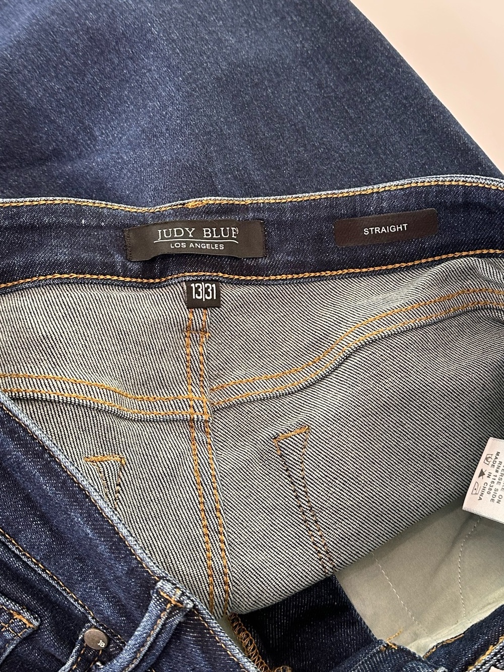 Judy Blue Dark Indigo Straight Leg Jeans - Picture 8 of 9